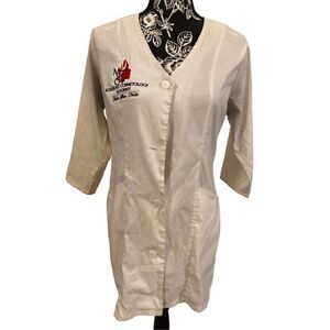 White Esthetician Lab Coat Cosmetologist Beauty Scientist